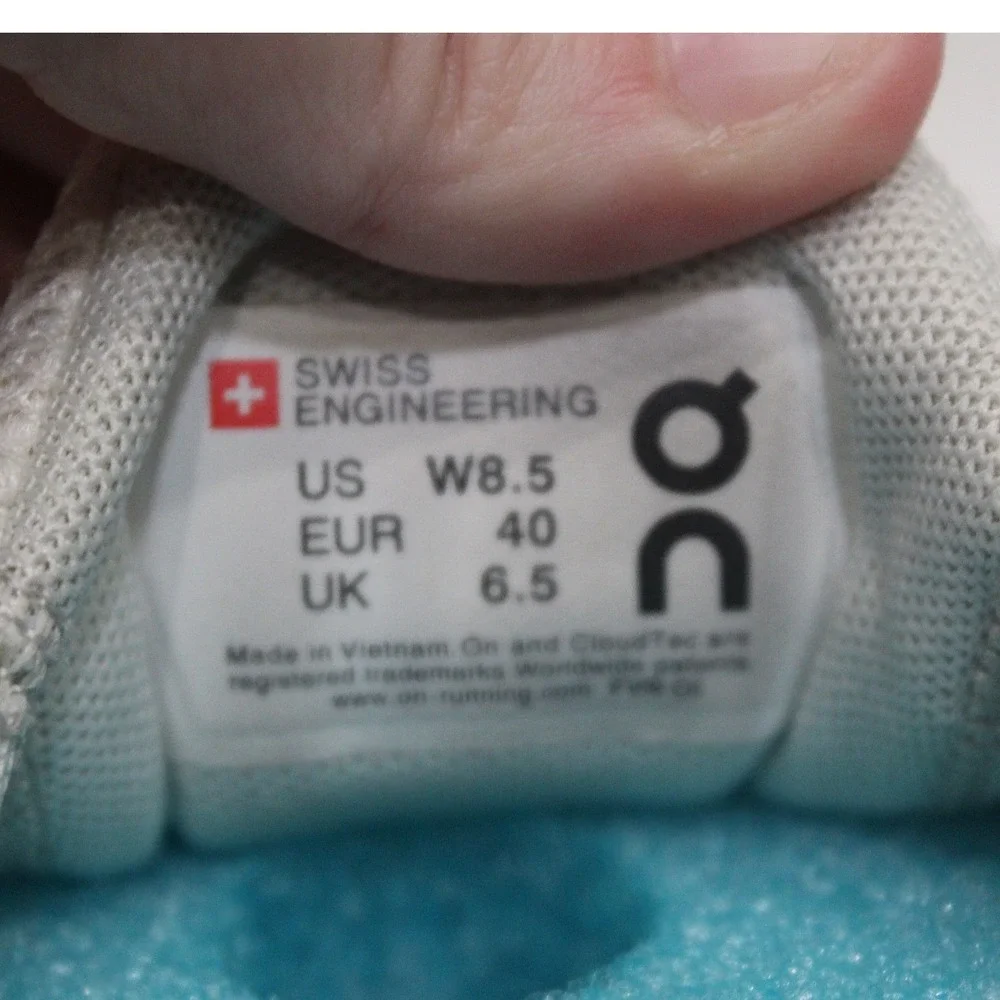 On Running Cloudswift Running Shoes Womans‎ 8.5 White Yellow Lace Up Athletic